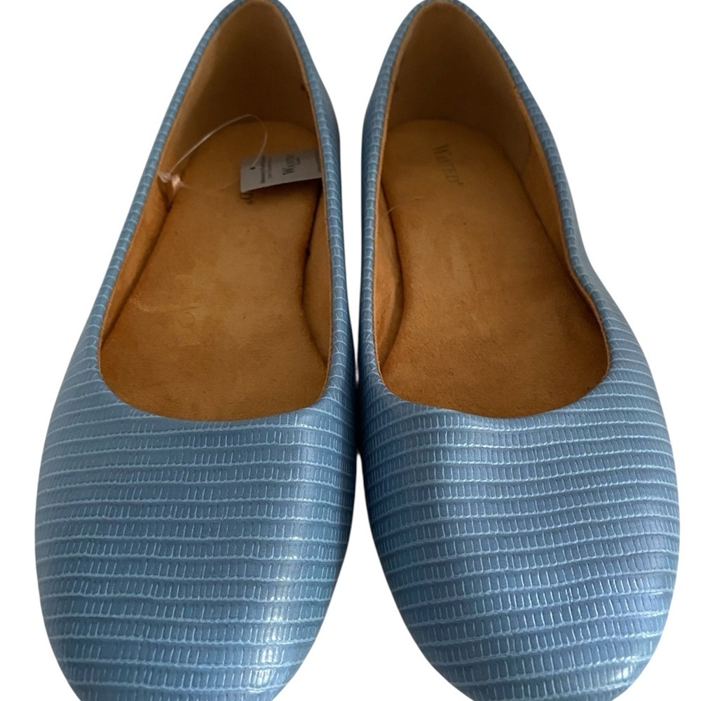 NWT Wanted croc ballerina flats.